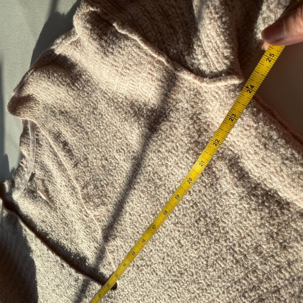 Free People Heart It Lace Up Oversized Sweater Tunic Dress in Ballet Pink SZ M - Picture 11 of 12